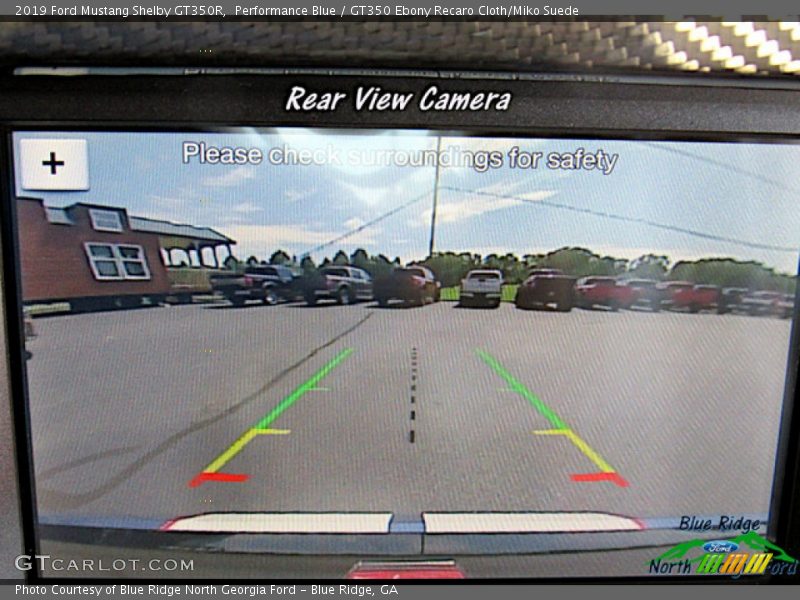 Performance Blue / GT350 Ebony Recaro Cloth/Miko Suede 2019 Ford Mustang Shelby GT350R