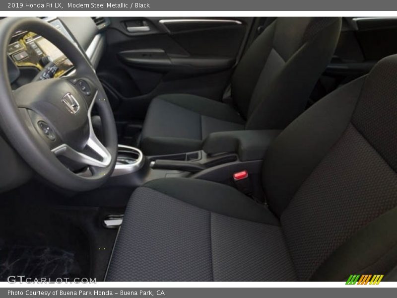 Modern Steel Metallic / Black 2019 Honda Fit LX
