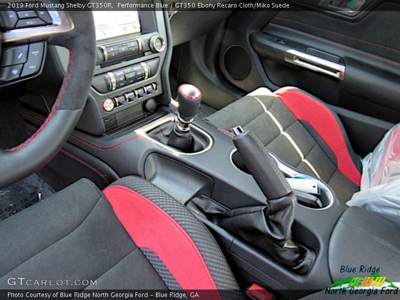 Performance Blue / GT350 Ebony Recaro Cloth/Miko Suede 2019 Ford Mustang Shelby GT350R