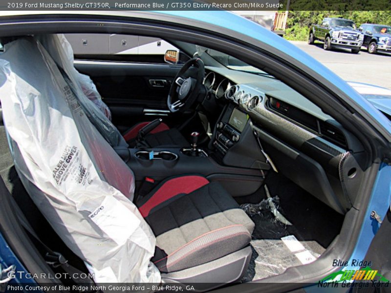 Performance Blue / GT350 Ebony Recaro Cloth/Miko Suede 2019 Ford Mustang Shelby GT350R
