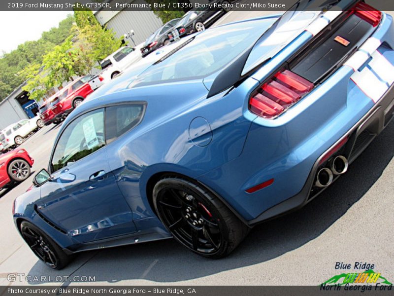Performance Blue / GT350 Ebony Recaro Cloth/Miko Suede 2019 Ford Mustang Shelby GT350R