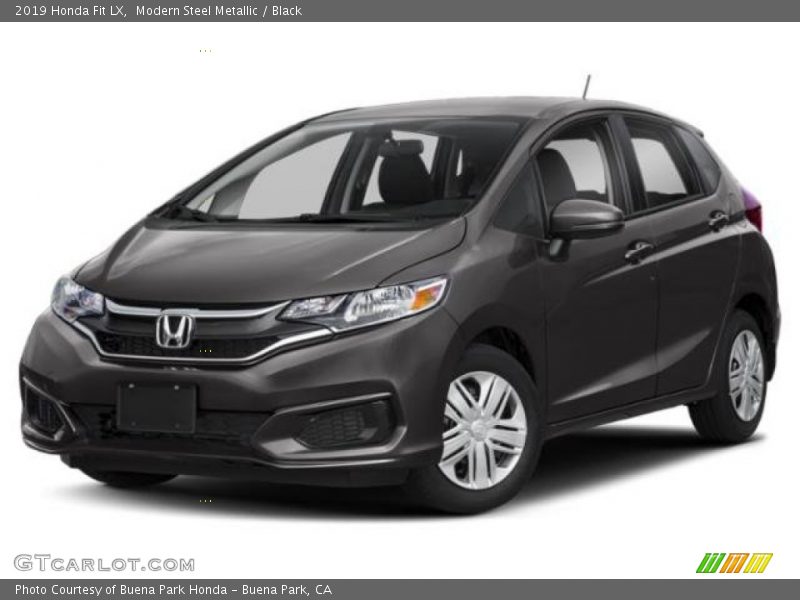 Modern Steel Metallic / Black 2019 Honda Fit LX