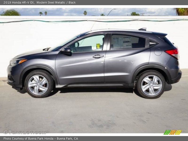 Modern Steel Metallic / Black 2019 Honda HR-V EX