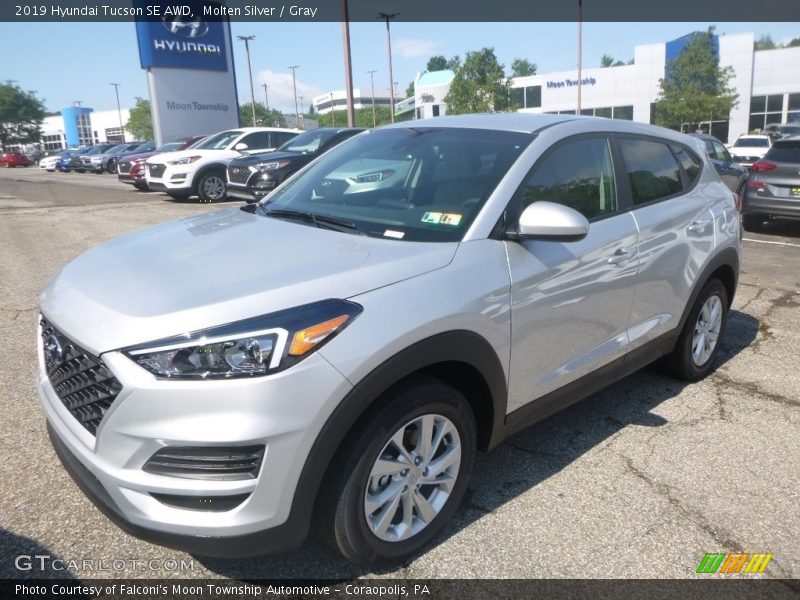 Molten Silver / Gray 2019 Hyundai Tucson SE AWD