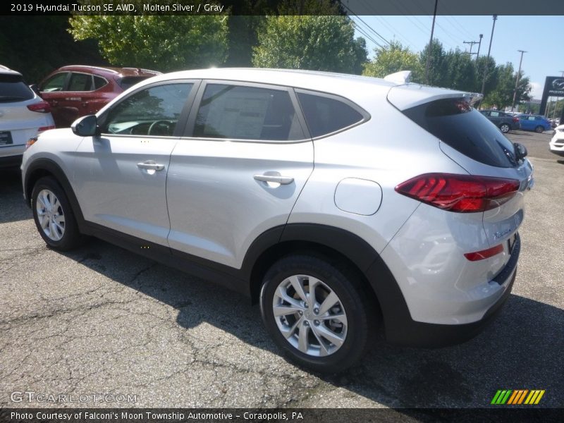 Molten Silver / Gray 2019 Hyundai Tucson SE AWD