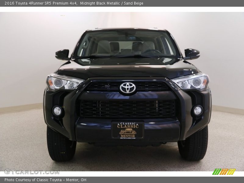 Midnight Black Metallic / Sand Beige 2016 Toyota 4Runner SR5 Premium 4x4