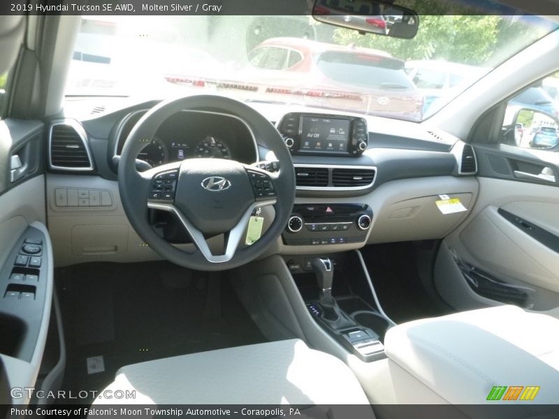 Molten Silver / Gray 2019 Hyundai Tucson SE AWD