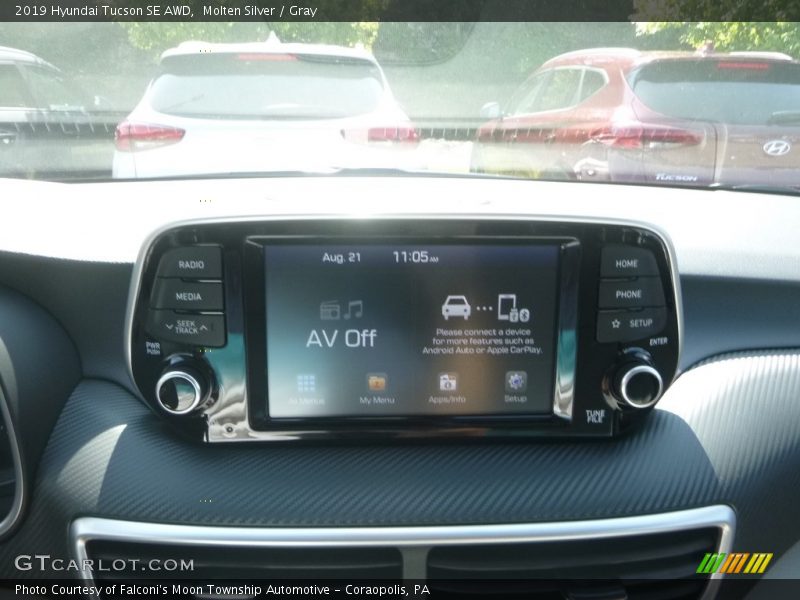 Molten Silver / Gray 2019 Hyundai Tucson SE AWD