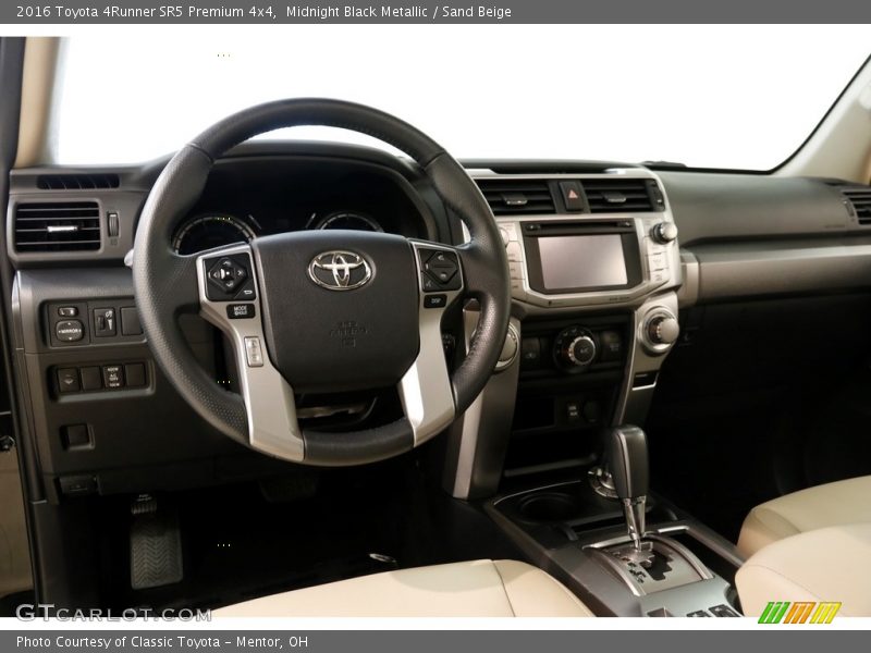Midnight Black Metallic / Sand Beige 2016 Toyota 4Runner SR5 Premium 4x4