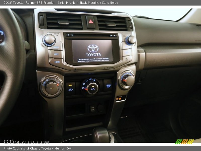 Midnight Black Metallic / Sand Beige 2016 Toyota 4Runner SR5 Premium 4x4