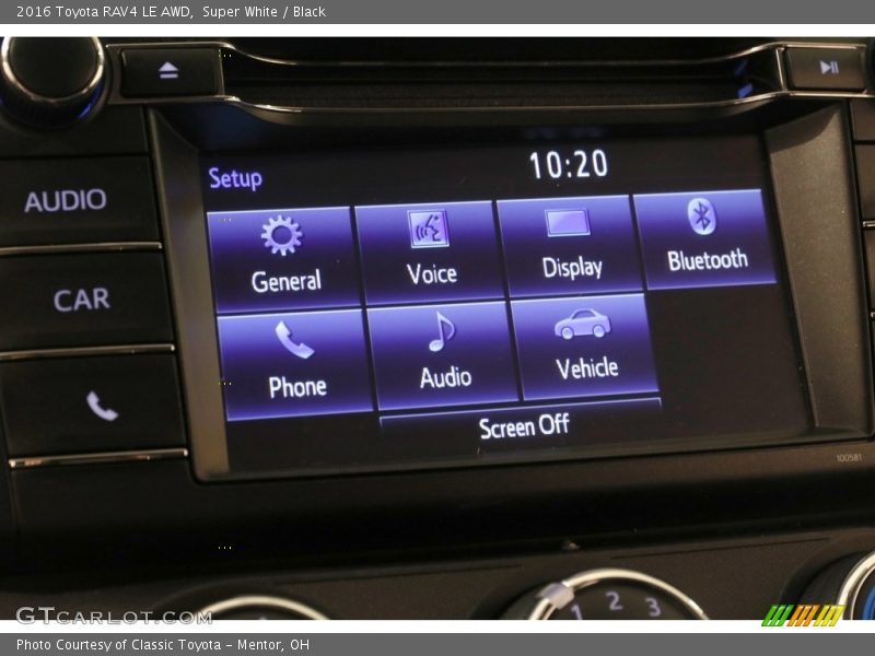 Super White / Black 2016 Toyota RAV4 LE AWD