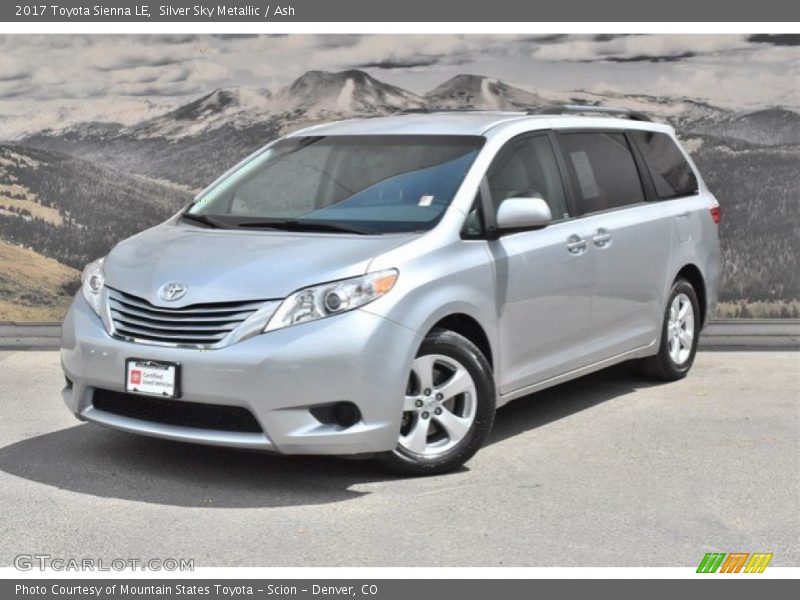 Silver Sky Metallic / Ash 2017 Toyota Sienna LE