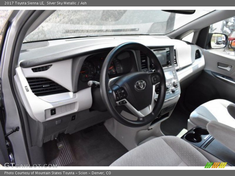 Silver Sky Metallic / Ash 2017 Toyota Sienna LE
