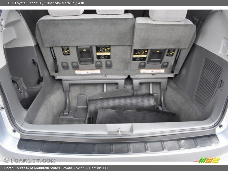 Silver Sky Metallic / Ash 2017 Toyota Sienna LE