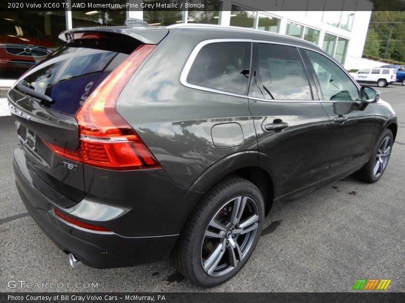 Pine Grey Metallic / Blonde 2020 Volvo XC60 T5 AWD Momentum