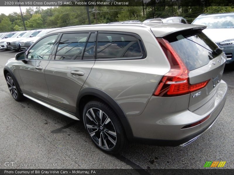 Pebble Grey Metallic / Charcoal 2020 Volvo V60 Cross Country T5 AWD