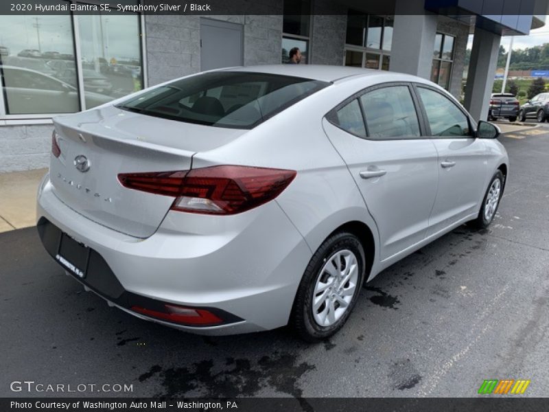 Symphony Silver / Black 2020 Hyundai Elantra SE