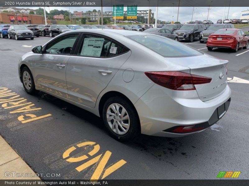 Symphony Silver / Black 2020 Hyundai Elantra SE