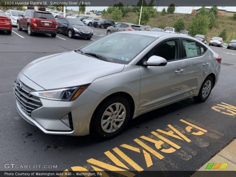 Symphony Silver / Black 2020 Hyundai Elantra SE