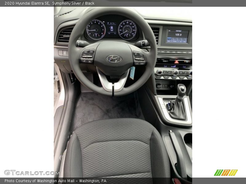 Symphony Silver / Black 2020 Hyundai Elantra SE