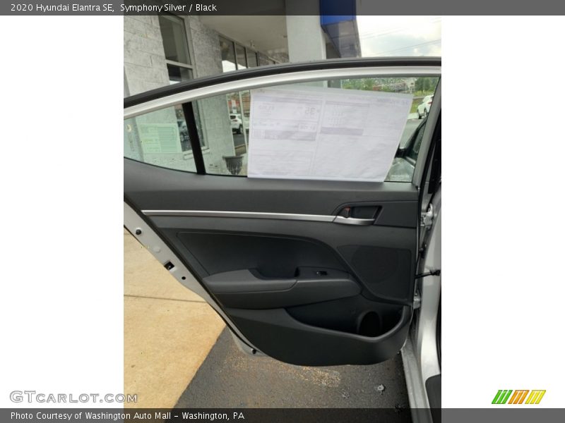 Symphony Silver / Black 2020 Hyundai Elantra SE