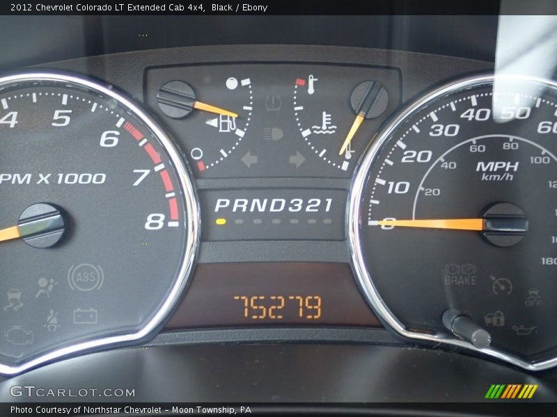 Black / Ebony 2012 Chevrolet Colorado LT Extended Cab 4x4