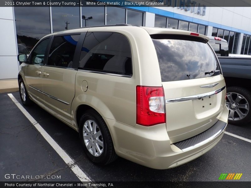 White Gold Metallic / Black/Light Graystone 2011 Chrysler Town & Country Touring - L