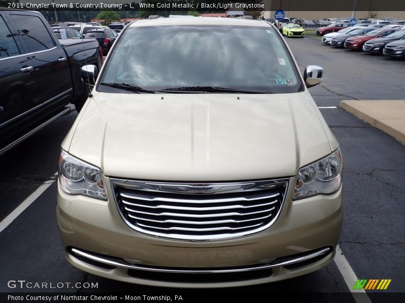 White Gold Metallic / Black/Light Graystone 2011 Chrysler Town & Country Touring - L
