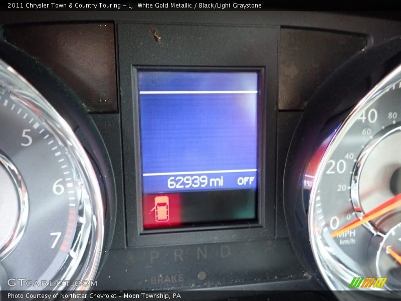 White Gold Metallic / Black/Light Graystone 2011 Chrysler Town & Country Touring - L