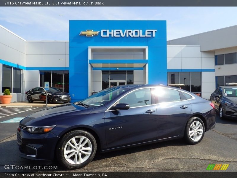 Blue Velvet Metallic / Jet Black 2016 Chevrolet Malibu LT