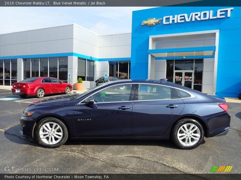 Blue Velvet Metallic / Jet Black 2016 Chevrolet Malibu LT