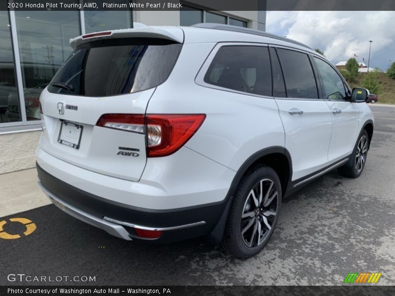 Platinum White Pearl / Black 2020 Honda Pilot Touring AWD