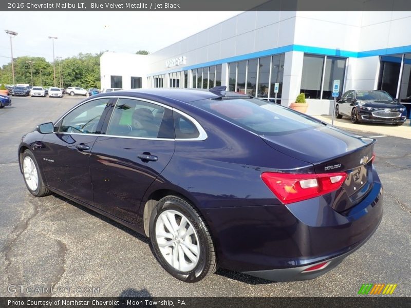 Blue Velvet Metallic / Jet Black 2016 Chevrolet Malibu LT