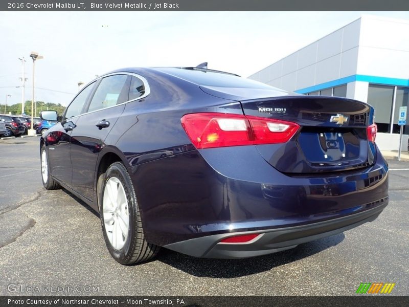 Blue Velvet Metallic / Jet Black 2016 Chevrolet Malibu LT