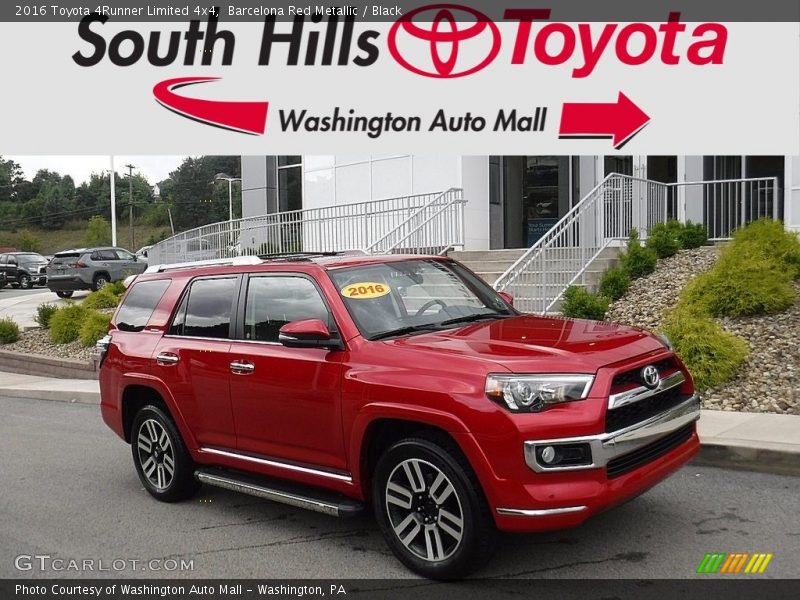 Barcelona Red Metallic / Black 2016 Toyota 4Runner Limited 4x4