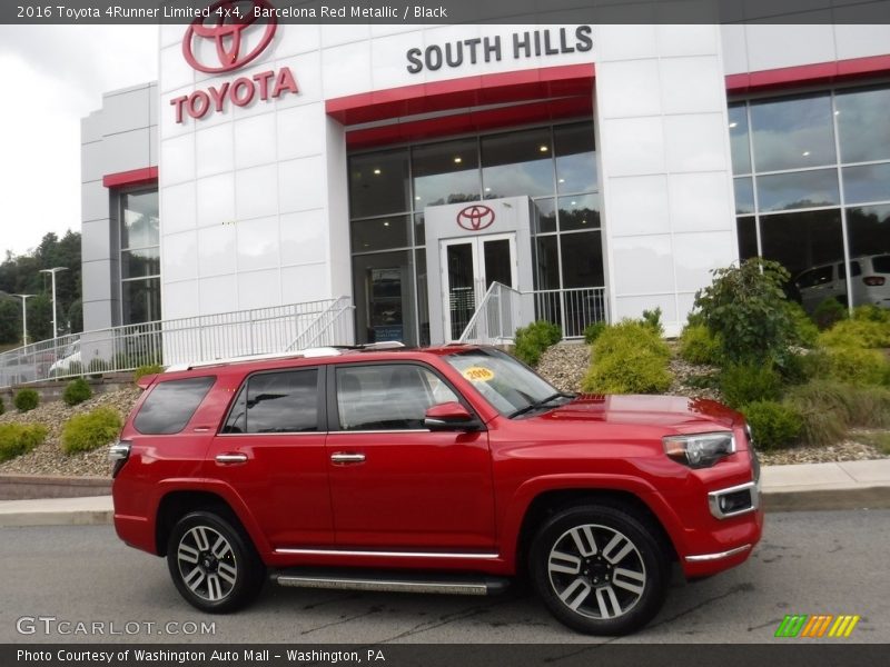 Barcelona Red Metallic / Black 2016 Toyota 4Runner Limited 4x4
