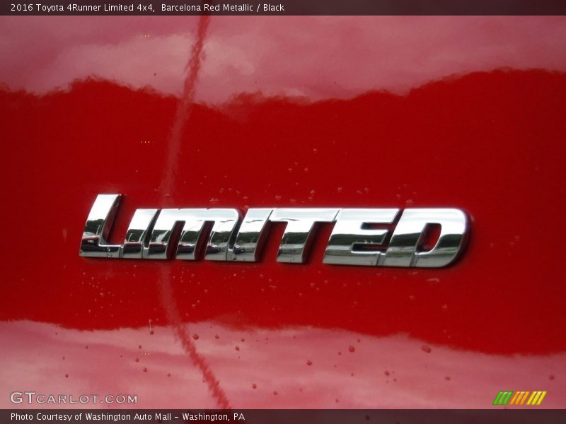 Barcelona Red Metallic / Black 2016 Toyota 4Runner Limited 4x4