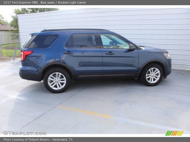 Blue Jeans / Medium Light Camel 2017 Ford Explorer FWD