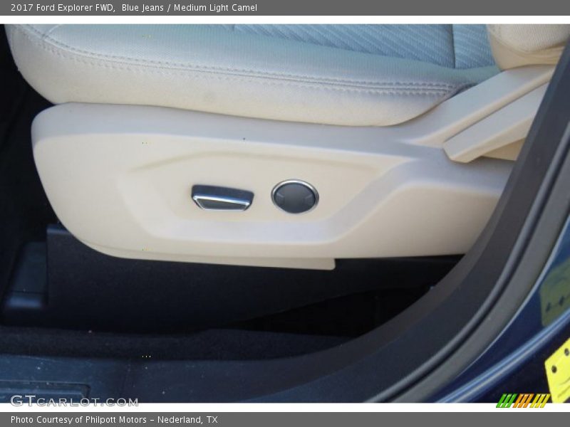 Blue Jeans / Medium Light Camel 2017 Ford Explorer FWD