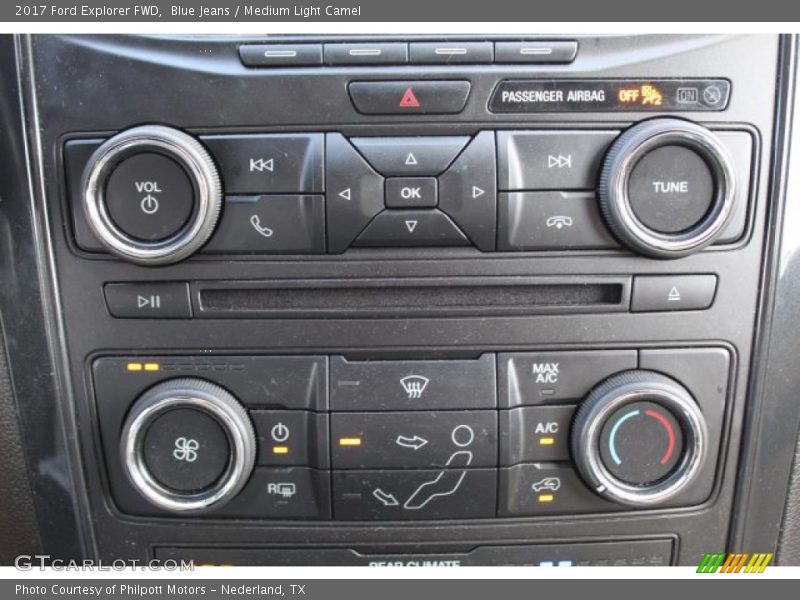 Blue Jeans / Medium Light Camel 2017 Ford Explorer FWD