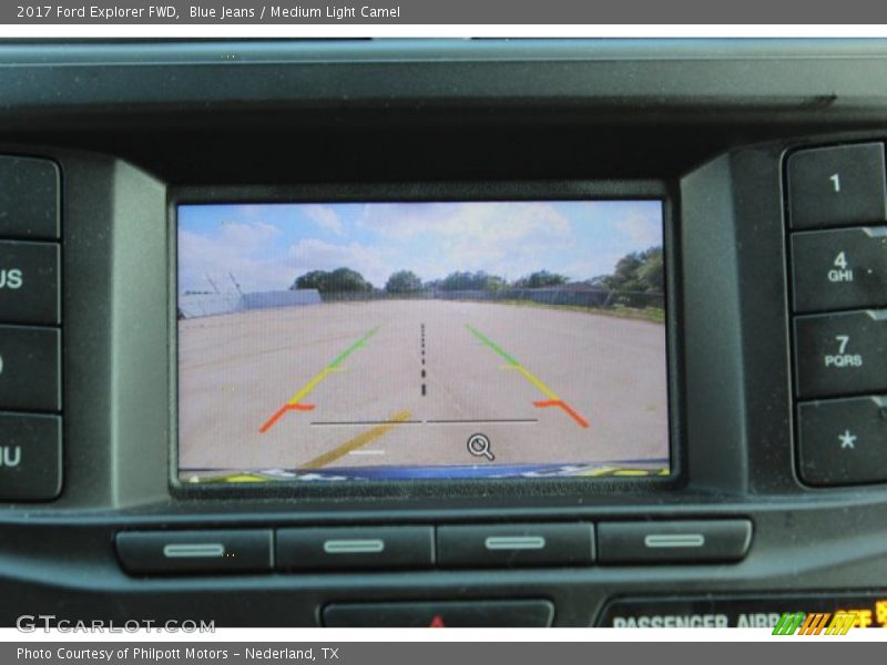 Blue Jeans / Medium Light Camel 2017 Ford Explorer FWD