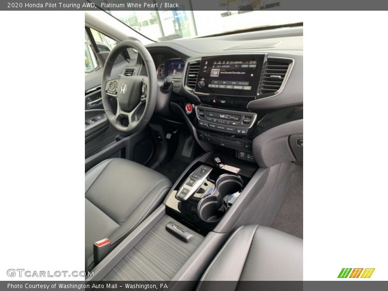 Platinum White Pearl / Black 2020 Honda Pilot Touring AWD