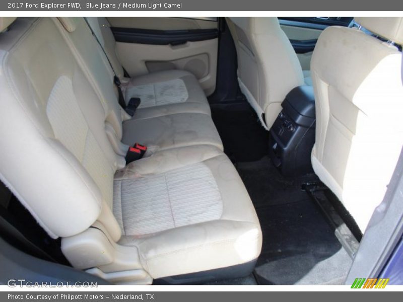 Blue Jeans / Medium Light Camel 2017 Ford Explorer FWD