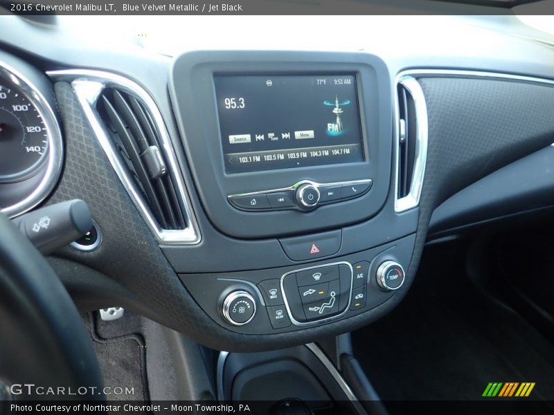 Blue Velvet Metallic / Jet Black 2016 Chevrolet Malibu LT