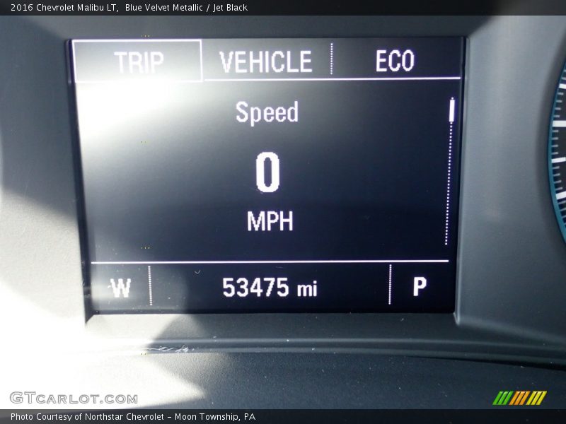 Blue Velvet Metallic / Jet Black 2016 Chevrolet Malibu LT