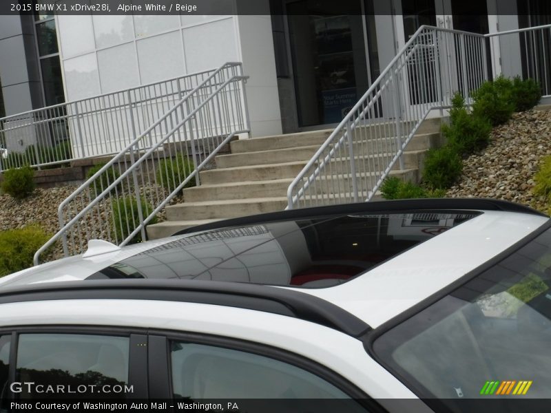 Alpine White / Beige 2015 BMW X1 xDrive28i