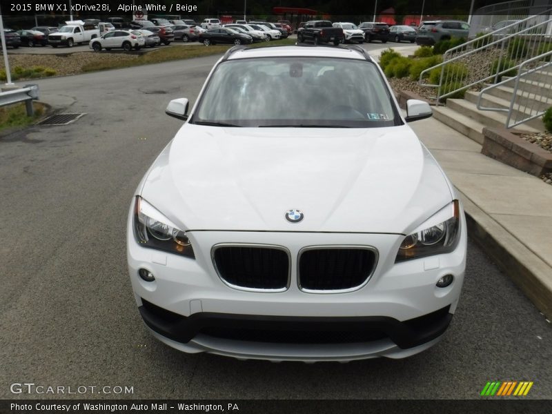 Alpine White / Beige 2015 BMW X1 xDrive28i