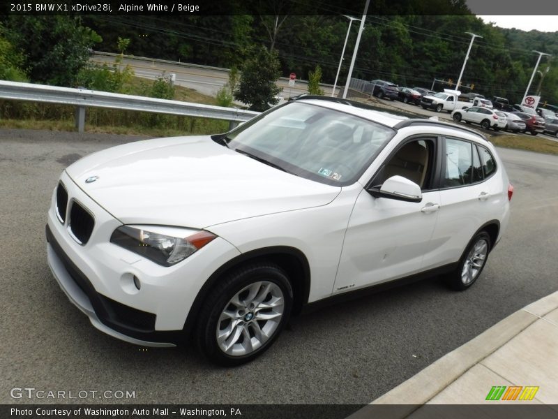 Alpine White / Beige 2015 BMW X1 xDrive28i