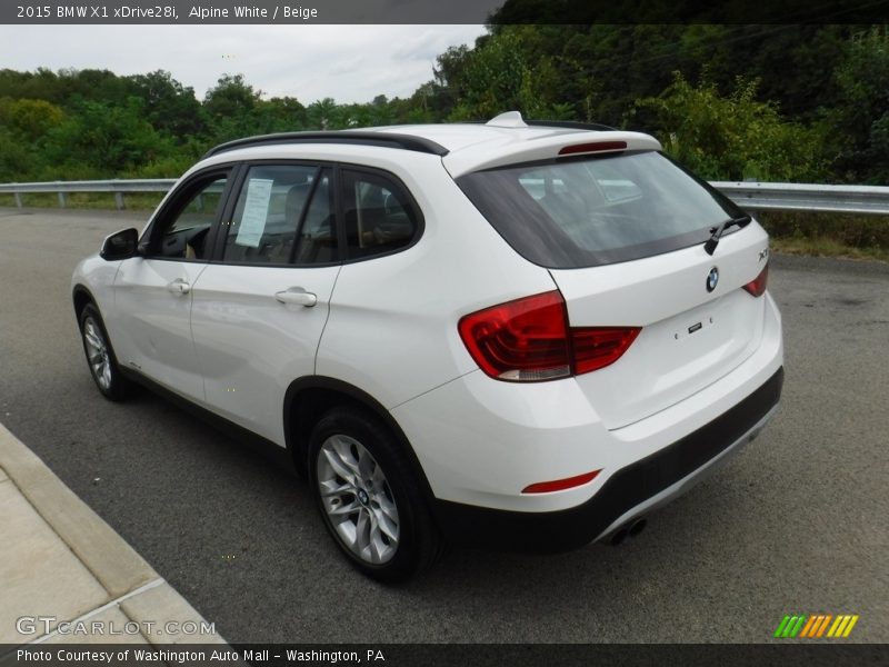 Alpine White / Beige 2015 BMW X1 xDrive28i