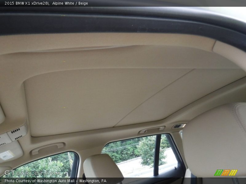 Alpine White / Beige 2015 BMW X1 xDrive28i